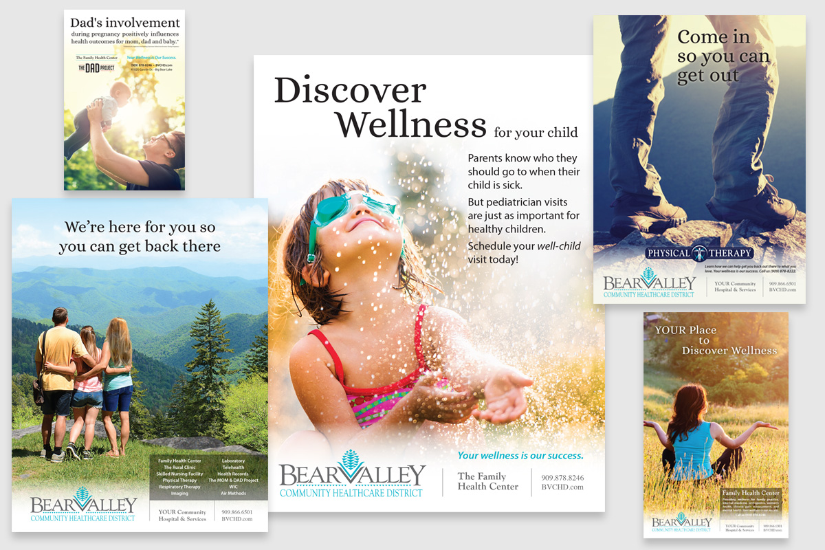 print campaign for Bear Valley Hospital